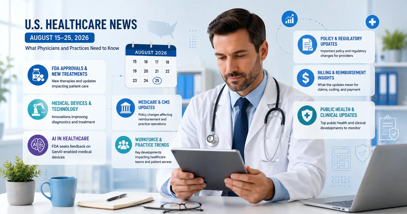 Healthcare News (August 15-25, 2026): 5 Updates Physicians and Medical Practices Need to Know